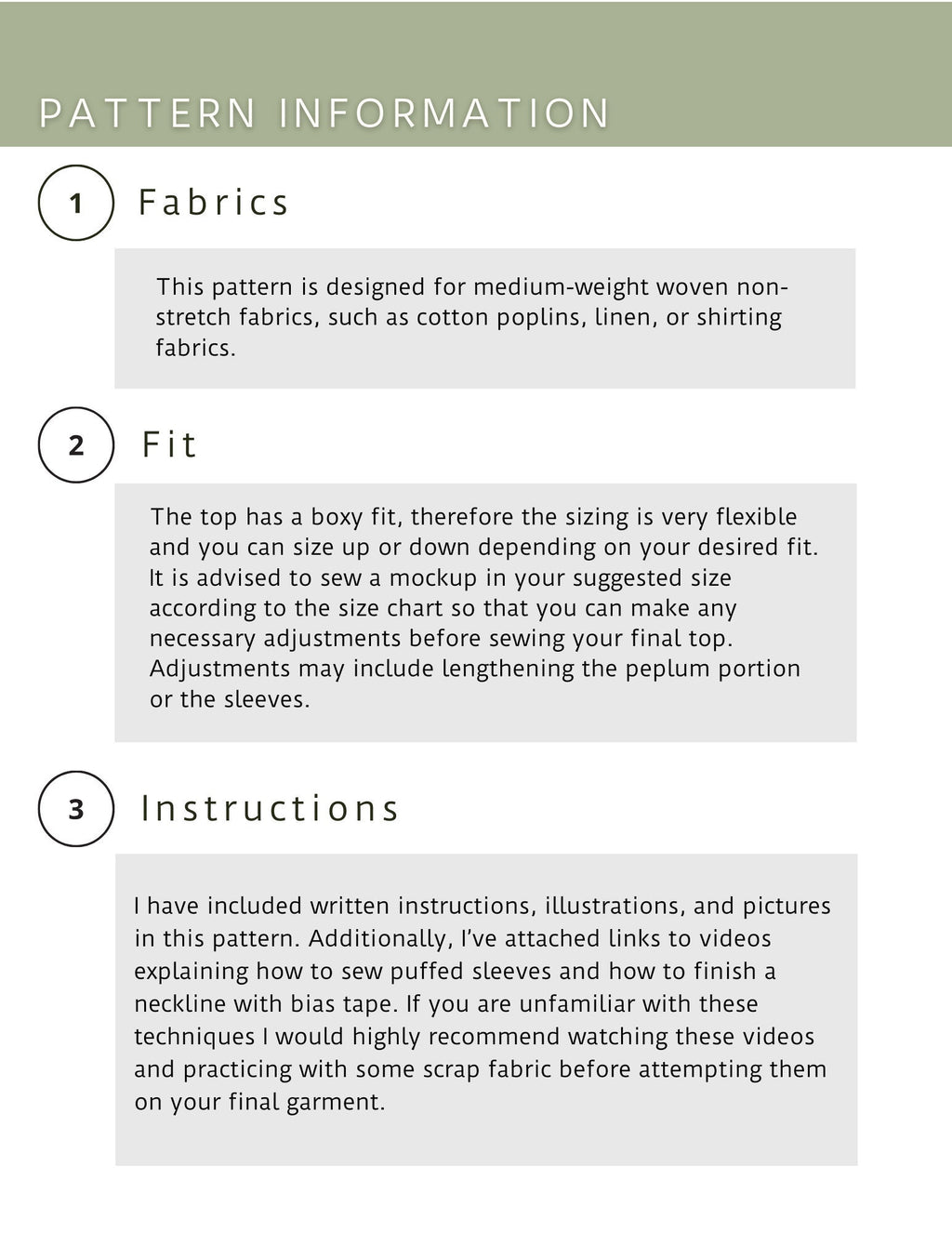 Puffed Sleeve Peplum Top